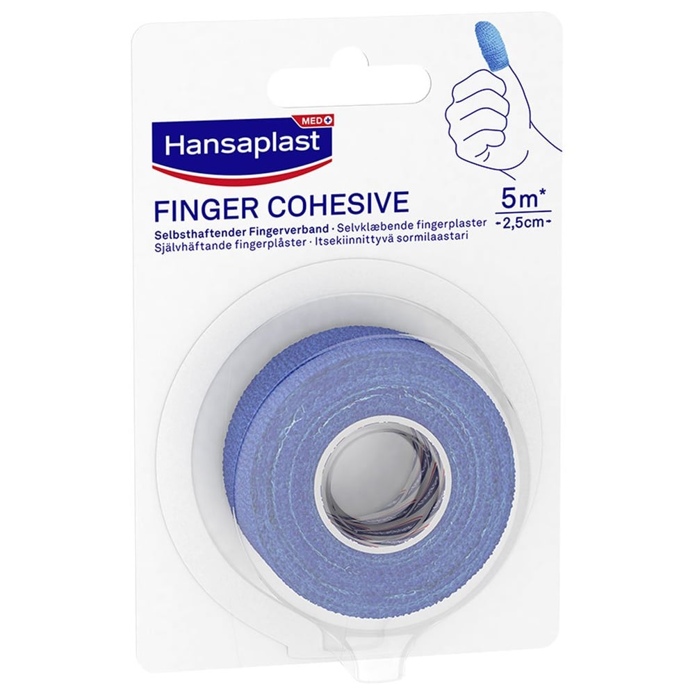 Hansaplast Selbsthaft. Fingerverband blau 5mx2.5cm