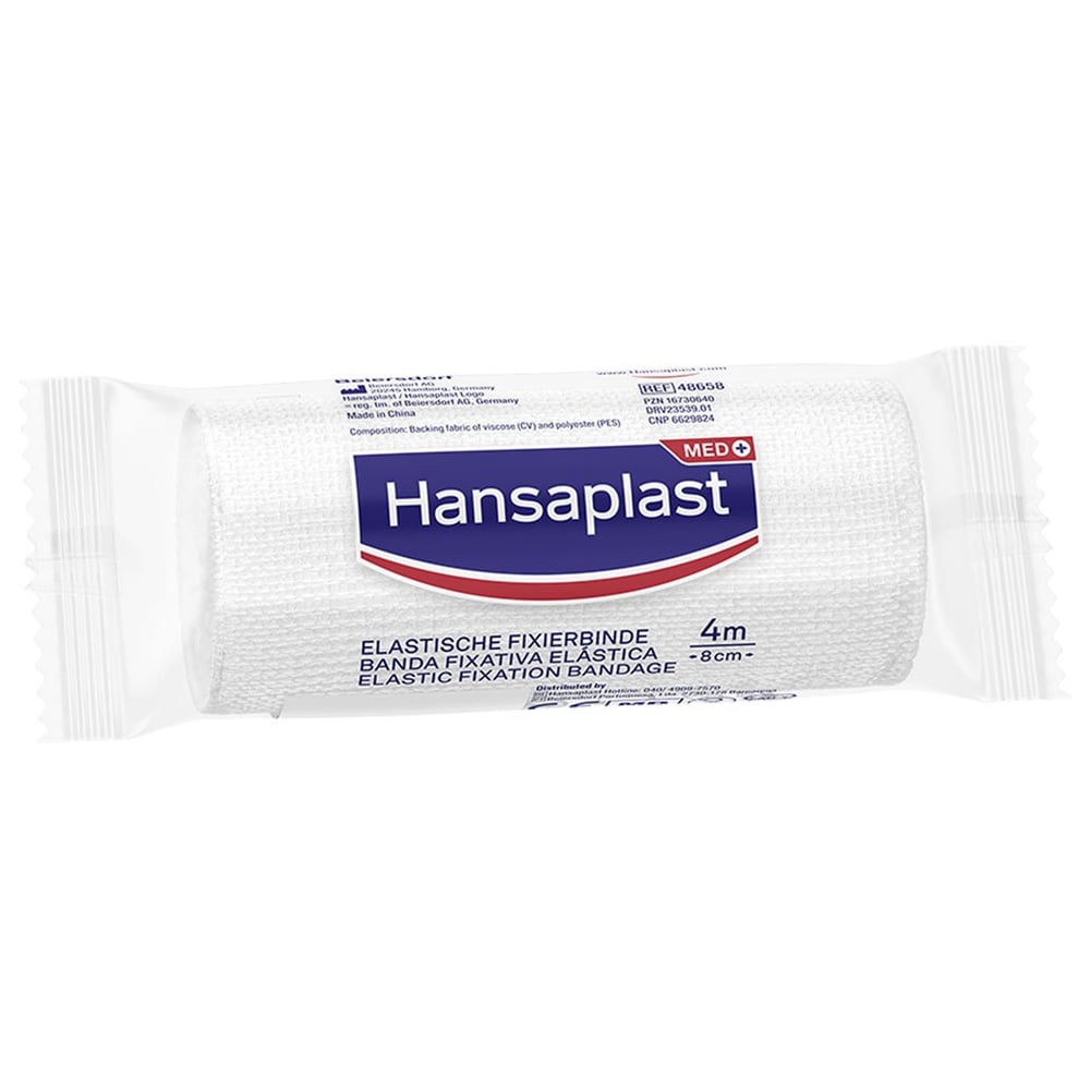 Hansaplast Elastische Fixierbinde gekreppt 4mx8cm