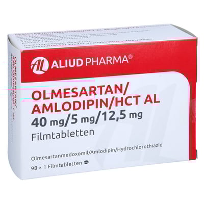 Olmesartan/Amlodipin/HCT AL 40 mg/5 mg/12,5 mg