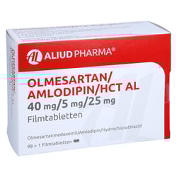 Olmesartan/Amlodipin/HCT AL 40 mg/5 mg/25 mg