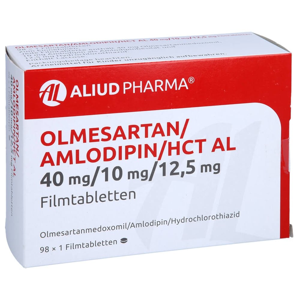 Olmesartan/Amlodipin/HCT AL 40 mg/10 mg/12,5 mg