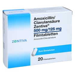 Amoxicillin/Clavulansäure Zentiva 500 mg/125 mg