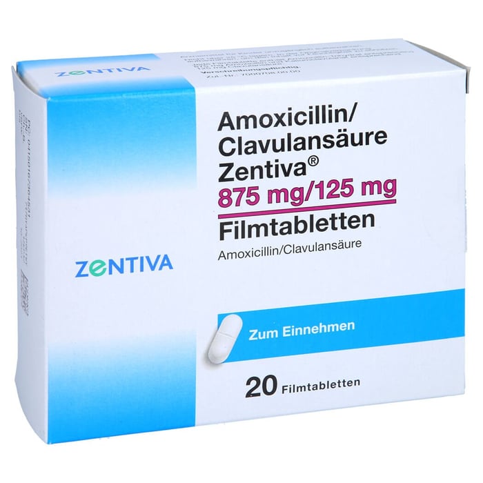 Amoxicillin/Clavulansäure Zentiva 875mg/125mg