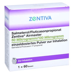 Salmeterol/Fluticasonpropionat Zentiva Airmaster 50 Mikrogramm/100 Mikrogramm