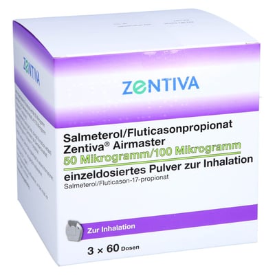 Salmeterol/Fluticasonpropionat Zentiva Airmaster 50 Mikrogramm/100 Mikrogramm