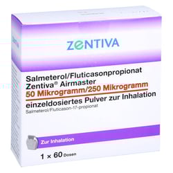 Salmeterol/Fluticasonpropionat Zentiva Airmaster 50 Mikrogramm/250 Mikrogramm