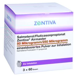 Salmeterol/Fluticasonpropionat Zentiva Airmaster 50 Mikrogramm/250 Mikrogramm