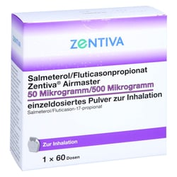 Salmeterol/Fluticasonpropionat Zentiva Airmaster 50 Mikrogramm/500 Mikrogramm