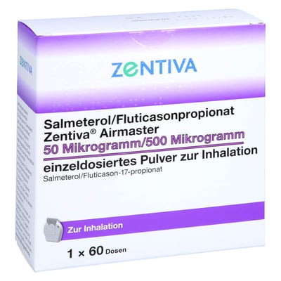 Salmeterol/Fluticasonpropionat Zentiva Airmaster 50 Mikrogramm/500 Mikrogramm