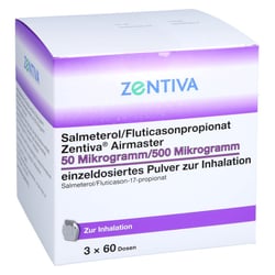 Salmeterol/Fluticasonpropionat Zentiva Airmaster 50 Mikrogramm/500 Mikrogramm