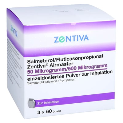 Salmeterol/Fluticasonpropionat Zentiva Airmaster 50 Mikrogramm/500 Mikrogramm