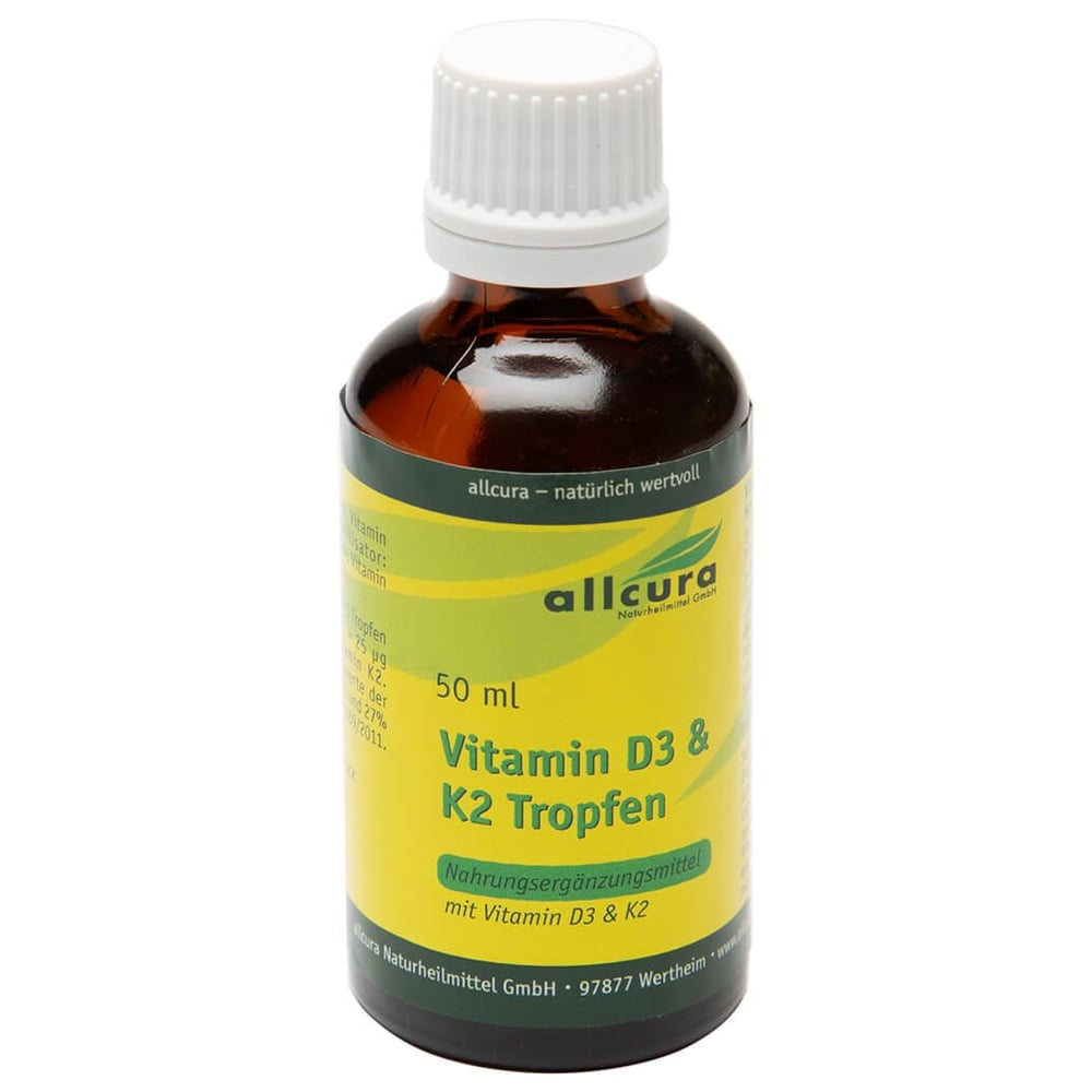 Vitamin D3 und K2 Tropfen 1000 IE/20 ug je Tropfen