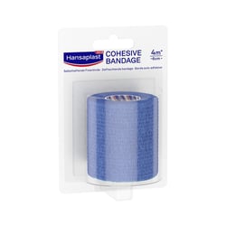 Hansaplast Selbsthaft. Fixierbinde blau 4mx6 cm