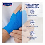 Hansaplast Selbsthaft. Fixierbinde blau 4mx6 cm