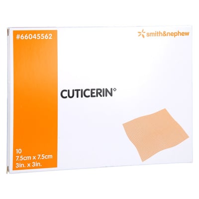 Cuticerin 7.5x7.5 cm Gaze m.Salbenbeschichtung