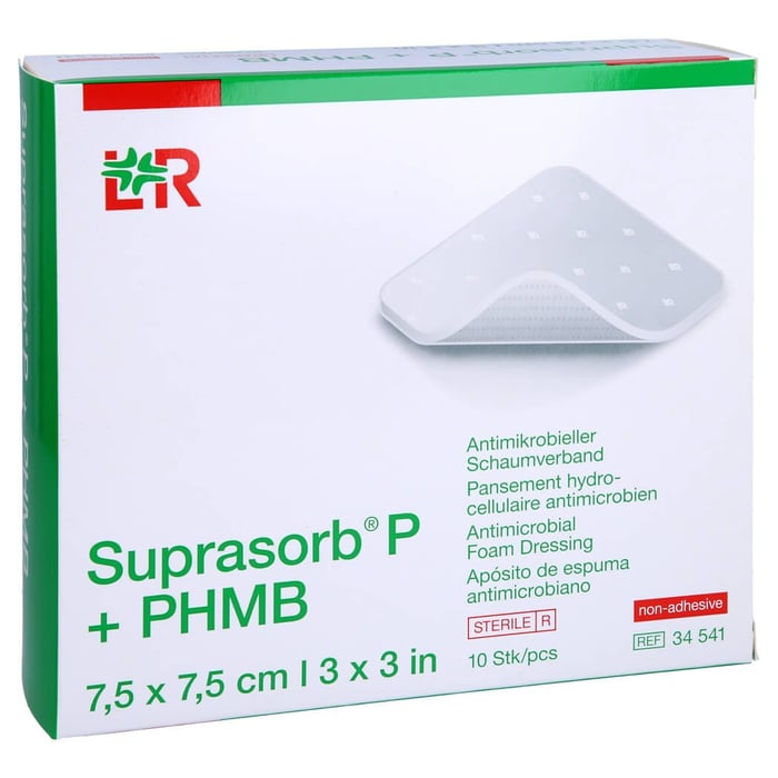 Suprasorb P+phmb Schaumverband 7,5x7,5 cm