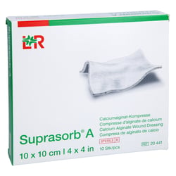 Suprasorb A Calciumalginat Kompresse 10x10 cm ACA Müller/ADAG Pharma