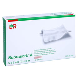 Suprasorb A Calciumalginat Kompresse 5x5 cm