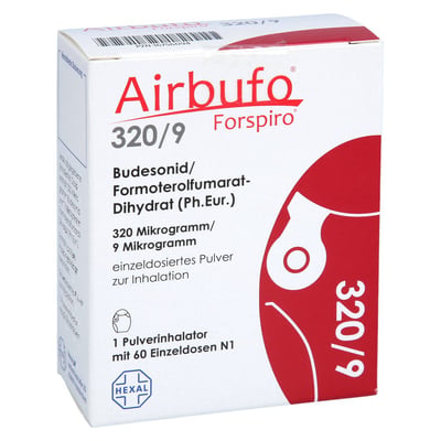 Airbufo Forspiro 320 Mikrogramm/9 Mikrogramm/Dosis