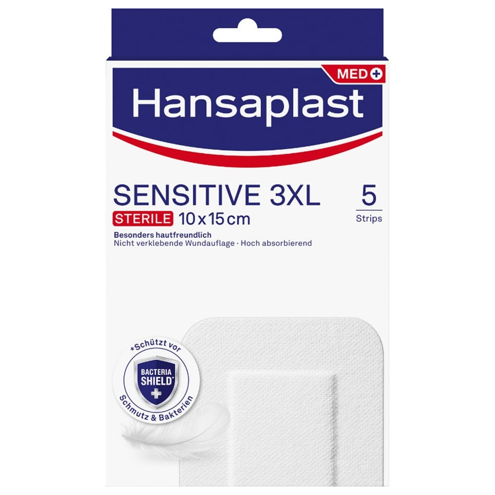 Hansaplast Wundverband Steril Sensitive 10x15cm