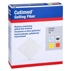 Cutimed Gelling Fiber Kom 5x5 cm Hydrofaserverband