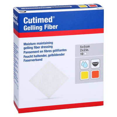 Cutimed Gelling Fiber Kom 5x5 cm Hydrofaserverband Produktbild 1