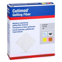 Cutimed Gelling Fiber Kom 5x5cm Hydrofaserverband
