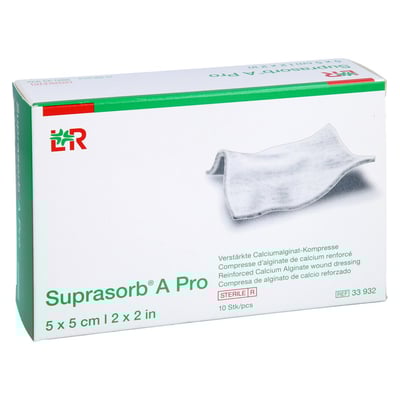 Suprasorb A Pro Calciumalginat Kompresse 5x5 cm