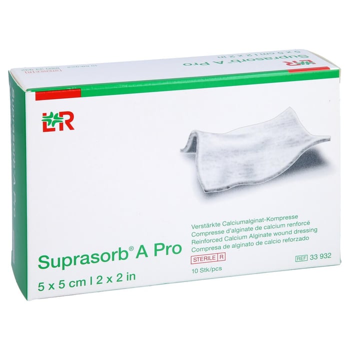 Suprasorb A Pro Calciumalginat Kompresse 5x5 cm