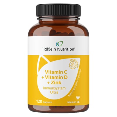 Vitamin C + Vitamin D + Zink Immunsystem Ultra