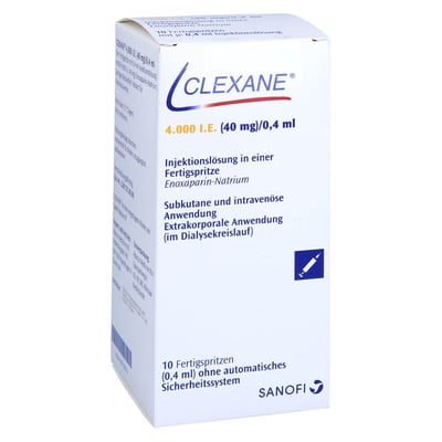 Clexane 4000 I.E. (40 mg)/0,4 ml Injektionslösung