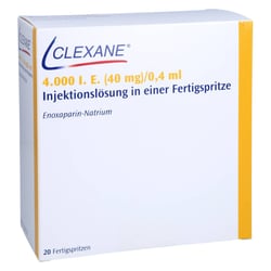 Clexane 4000 I.E. (40 mg)/0,4 ml Injektionslösung