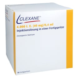 Clexane 4000 I.E. (40 mg)/0,4 ml Injektionslösung