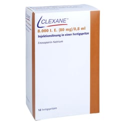 Clexane 8000 I.E. (80 mg)/0,8 ml Injektionslösung