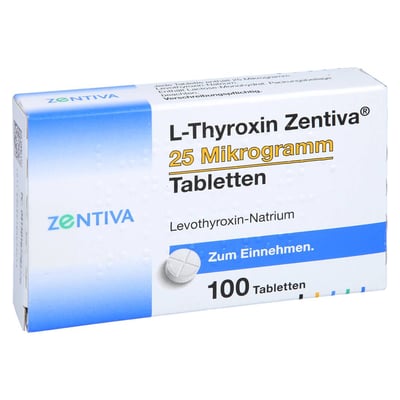L-Thyroxin Zentiva 25 Mikrogramm