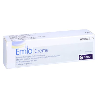 Emla 25 mg/g + 25 mg/g Eurimpharm Produktbild 1