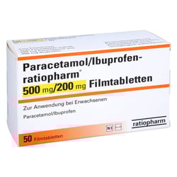 Paracetamol/Ibuprofen-ratiopharm 500 mg/200 mg