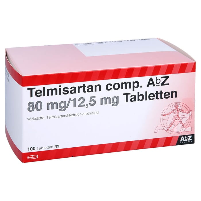 Telmisartan comp. AbZ 80mg/12,5mg