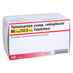 Telmisartan comp. ratiopharm 80 mg/12,5 mg