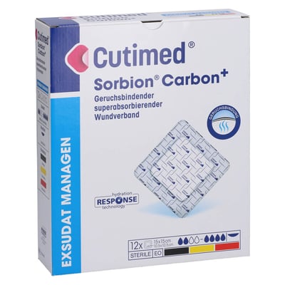 Cutimed Sorbion Carbon Wundverb.15x15 cm steril