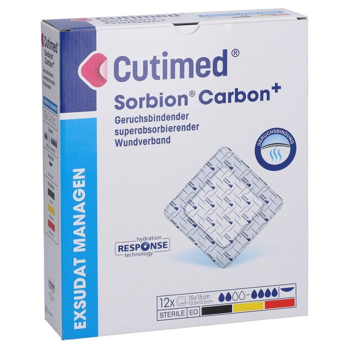 Cutimed Sorbion Carbon Wundverb.15x15 cm steril