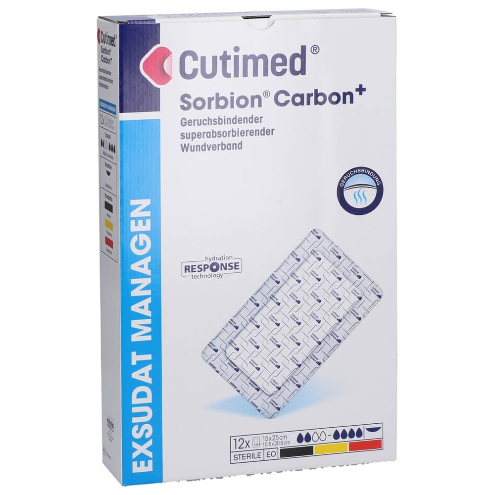 Cutimed Sorbion Carbon Wundverb.15x25 cm steril
