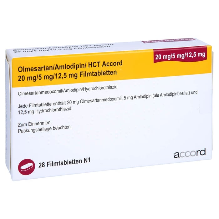 Olmesartan/Amlodipin/HCT Accord 20mg/5mg/12,5mg