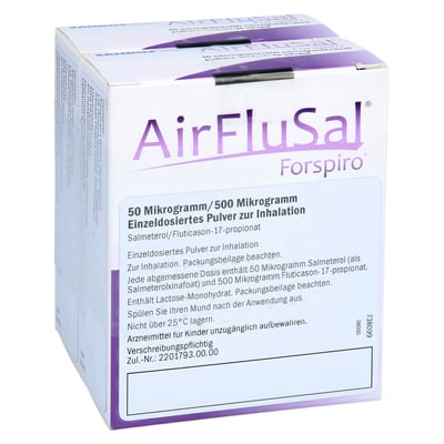 Airflusal Forspiro 50 Mikrogramm/500 Mikrogramm/Dosis Produktbild 1