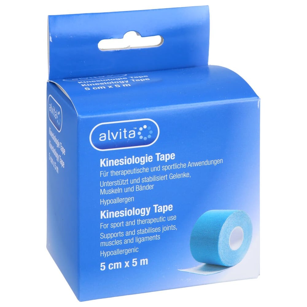 Alvita Kinesiologie Tape 5cm x 5m blau
