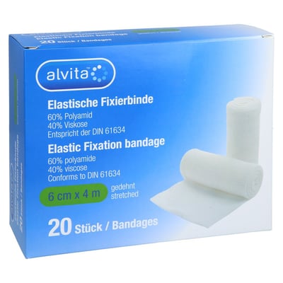 Alvita Elastische Fixierbinde 6 cmx x 4m