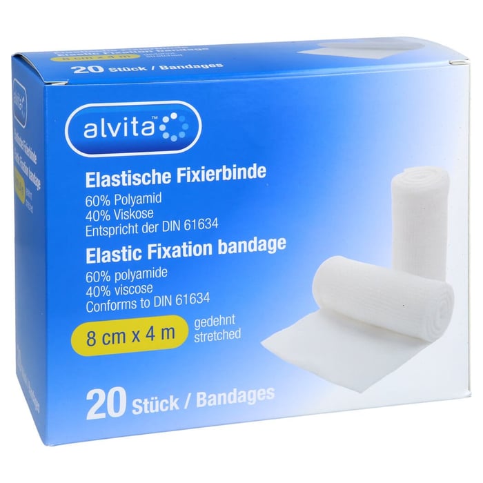 Alvita Elastische Fixierbinde 8 cmx x 4m