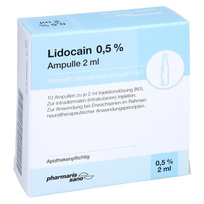 Lidocain Psano Amp 0,5 %2 ml Produktbild 1