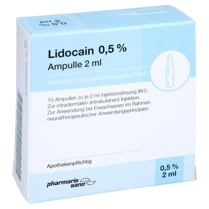 Lidocain Psano Amp 0.5%2ml