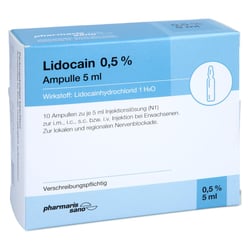 Lidocain pharmarissano 0,5 % Ampulle 5 ml